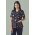  CST148LS - Womens Space Party Scrub Top - Midnight Navy