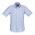  S122MS - Mens Chevron Short Sleeve Shirt - Blue Stripe