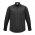  S820ML - Harper Mens Long Sleeve Shirt - Black/Silver