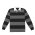  RJS - Striped Rugby Jersey - Charcoal/Black