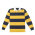  RJS - Striped Rugby Jersey - Navy/Gold