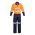  ZC804 - Mens Rugged Cooling Taped Overall - Orange/Navy