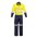  ZC804 - Mens Rugged Cooling Taped Overall - Yellow/Navy