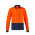  ZH430 - Mens Hi Vis Cotton Long Sleeve Polo - Orange/Navy