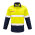  ZW133 - Mens FR Closed Front Hooped Taped Spliced Shirt - Yellow/Navy