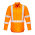  ZW690 - Mens Hi Vis X Back Taped Shirt - Orange