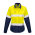  ZW720 - Womens Rugged Cooling Taped Hi Vis Spliced Shirt - Yellow/Navy