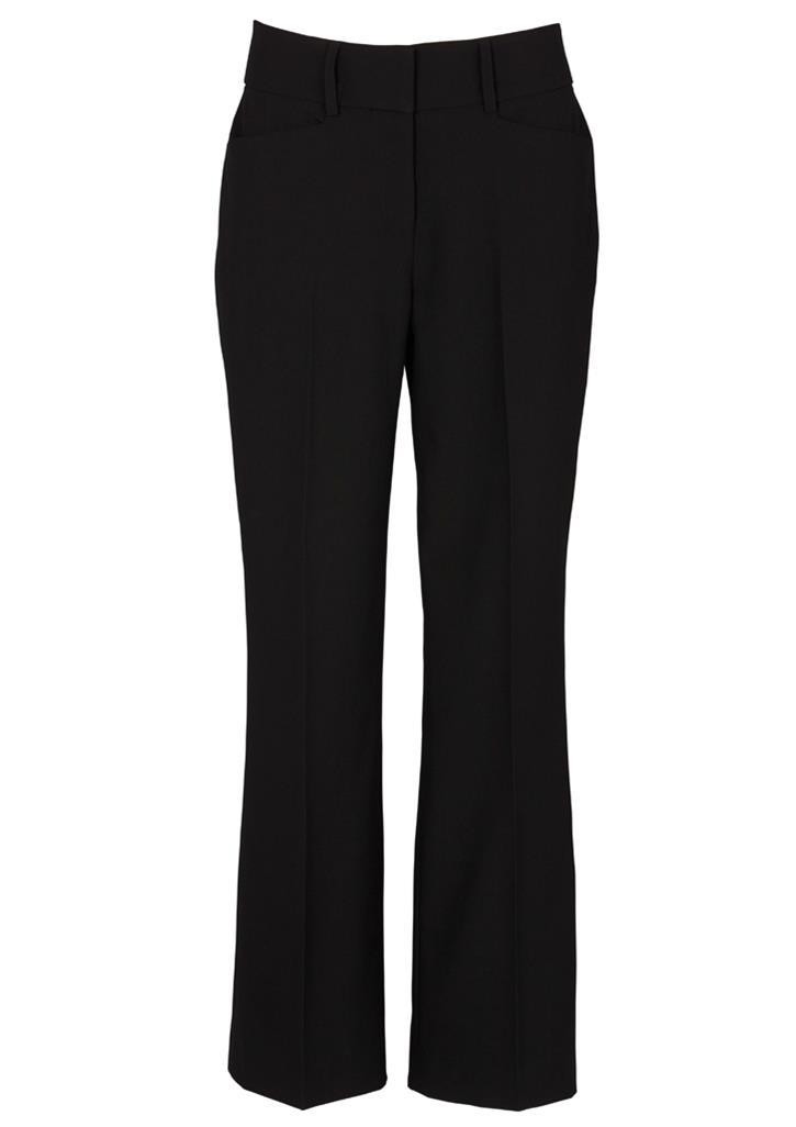 NEW LADIES PACK OF 2 BOOTLEG STRETCH FINALLY RIBBED TROUSERS BLACK SIZE 8-24 NZ 