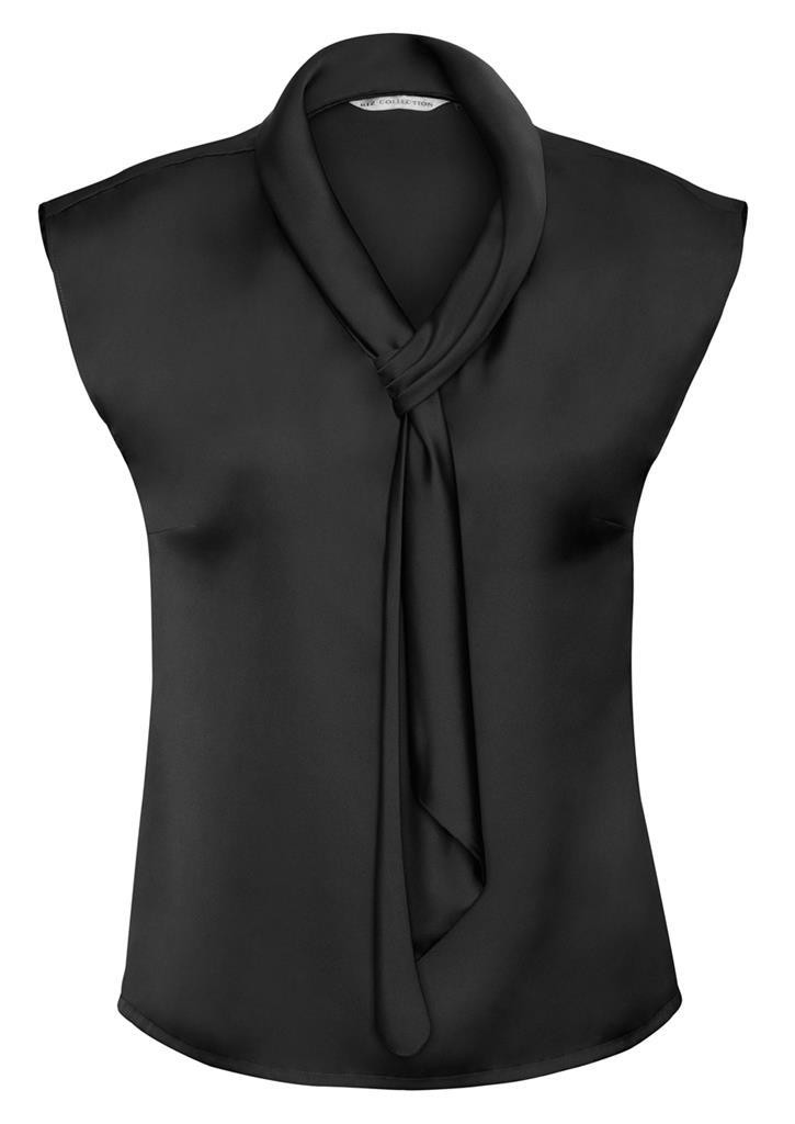Ladies Shimmer Tie Neck Top | Clothing Direct NZ