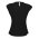  K624LS - Ladies Mia Pleat Knit Top - Black