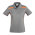  P244LS - Ladies United Short Sleeve Polo - Ash/Fluoro Orange