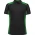  P413US - Unisex Grid Short Sleeve Polo - Black/Green