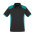  P705MS - Mens Rival Polo - Black/Teal