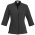  S231LT - CL - Ladies Quay 3/4 Sleeve Shirt - Charcoal/Black