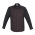  S414ML - CL - Mens Reno Panel Long Sleeve Shirt - Black/Port Wine