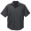  SH3603 - Mens Plain Oasis Short Sleeve Shirt - Charcoal