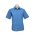  SH817 - Mens Micro Check Short Sleeve Shirt - Mid Blue