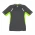  T701MS - Mens Renegade Tee - Grey/Fluoro Lime/Silver