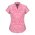  40512 - CL - Solanda Ladies Print Short Sleeve Shirt - Melon