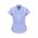  40512 - CL - Solanda Ladies Print Short Sleeve Shirt - Patriot Blue