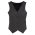  50111 - CL - Ladies Peaked Vest with Knitted Back - Charcoal