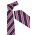  99103 - CL - Mens Wide Contrast Stripe Tie - Melon