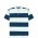  SS-RJS - Short Sleeve Striped Rugby Jersey - Navy/White
