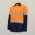  Y07978 - Koolgear Hi-Vis Two Tone Cotton Twill Ventilated Long Sleeve Shirt - Orange/Navy