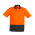  ZH231 - Unisex Hi Vis Basic Spliced Polo - Short Sleeve - Orange/Charcoal