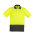  ZH231 - Unisex Hi Vis Basic Spliced Polo - Short Sleeve - Yellow/Charcoal