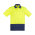  ZH231 - Unisex Hi Vis Basic Spliced Polo - Short Sleeve - Yellow/Navy