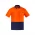  ZH435 - Mens Hi Vis Cotton Short Sleeve Polo - Orange/Navy