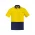  ZH435 - Mens Hi Vis Cotton Short Sleeve Polo - Yellow/Navy