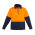  ZT460 - Unisex Hi Vis Half Zip Fleece Jumper - Orange/Navy