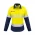  ZW131 - Womens FR Closed Front Hooped Taped Spliced Shirt - Yellow/Navy